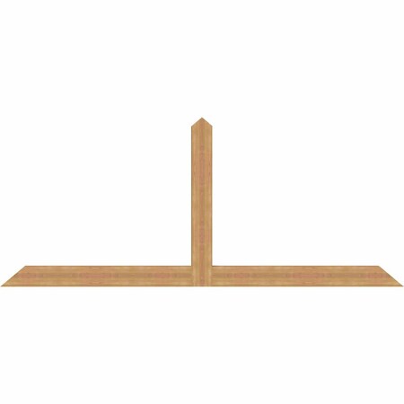 Ekena Millwork Portland Timber Gable Bracket, Western Red Cedar, 108"W x 45"H x 3 1/2"D x 5 1/2"F, 10/12 Pitch GBW108X45X0406POR00SWR